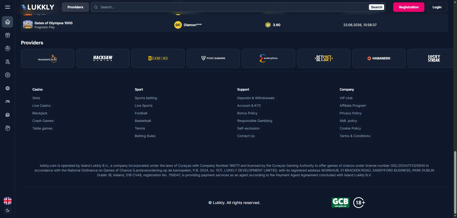Lukkly Casino deposit and withdrawal payment methods overview